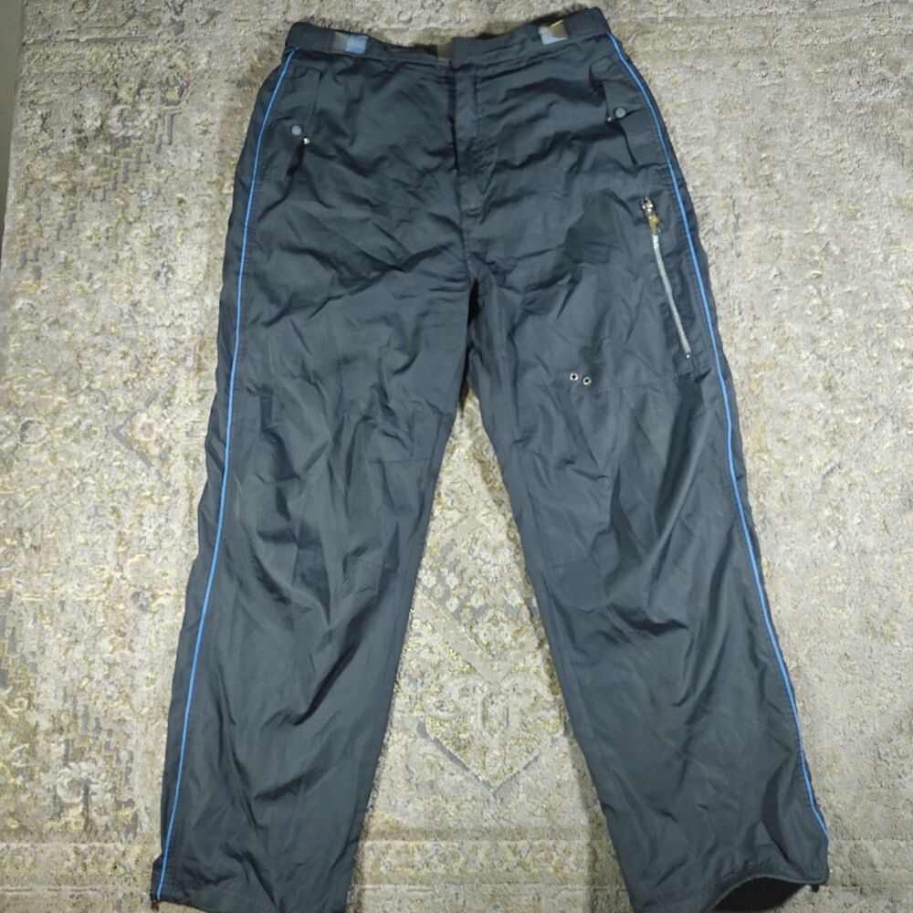 VTG Y2K Sideout Baggy Snow/Skate  Black Pants Size Large Adjustable